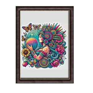 Princesa Azteca Cuadro Arte