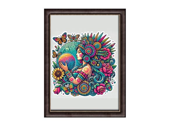 Princesa Azteca Cuadro Arte